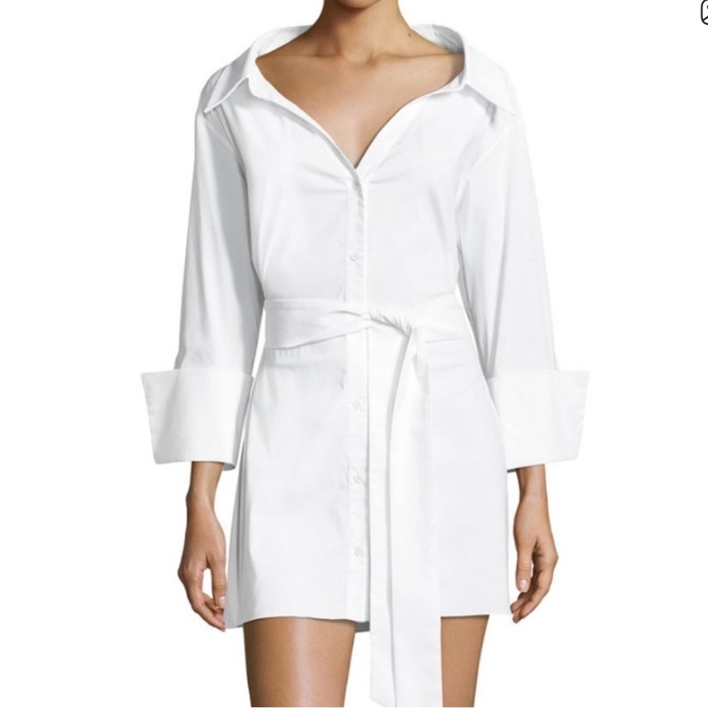 Alice & Olivia Pinstripe Cotton Dress